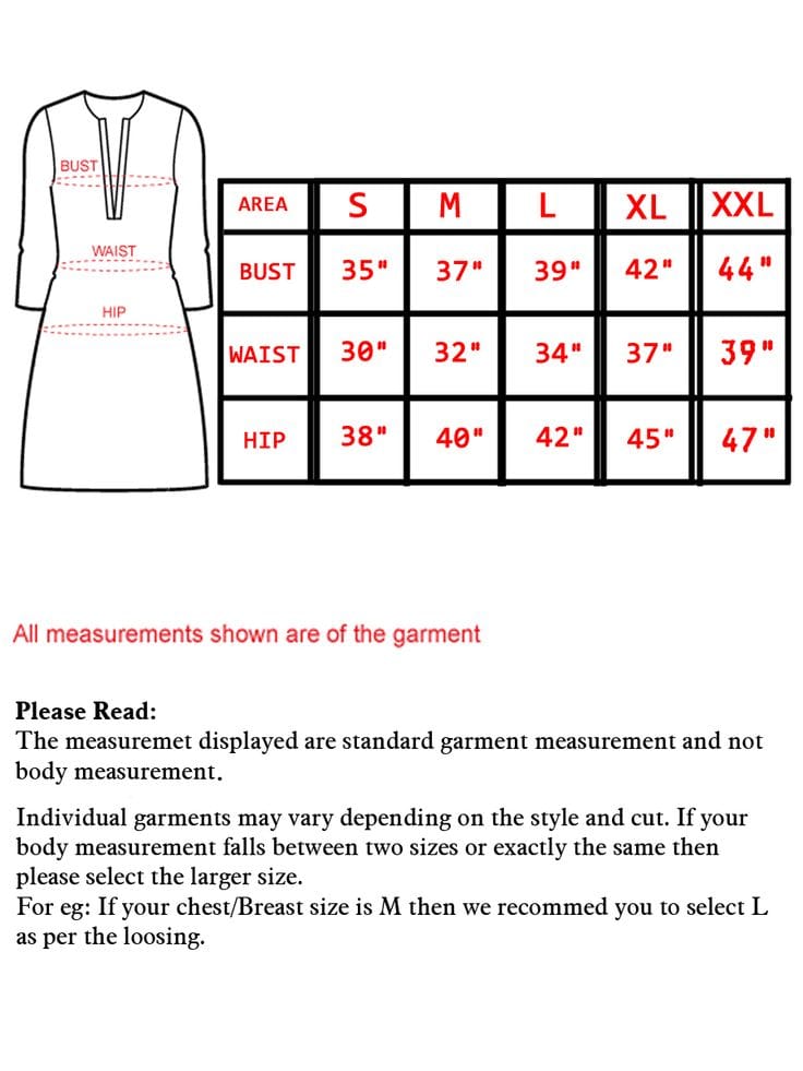 Size Chart and Measurement Guide